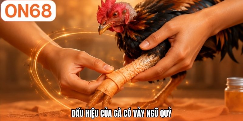 Dấu hiệu của g&agrave; c&oacute; vảy ngũ quỷ