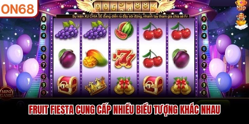 Fruit Fiesta cung cấp nhiều biểu tượng khác nhau